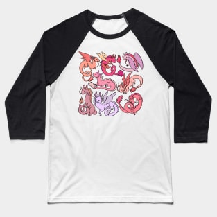 Cute pink dragons Baseball T-Shirt